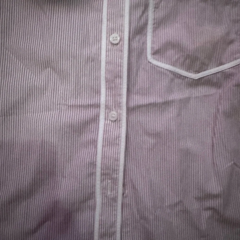 J. Crew Striped Tie Neck Poplin Pink and White Shirt - Picture 5 of 10